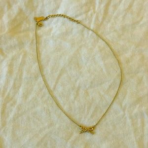 Kate Spade Gold Bow Necklace - Adjustable!